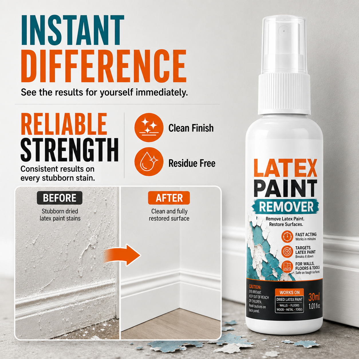 Multi-Surface Latex Paint Remover Spray